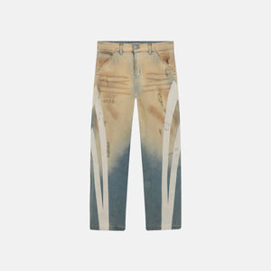 HOLY STATE STRIPE WIDE JEANS - SAND BLUE