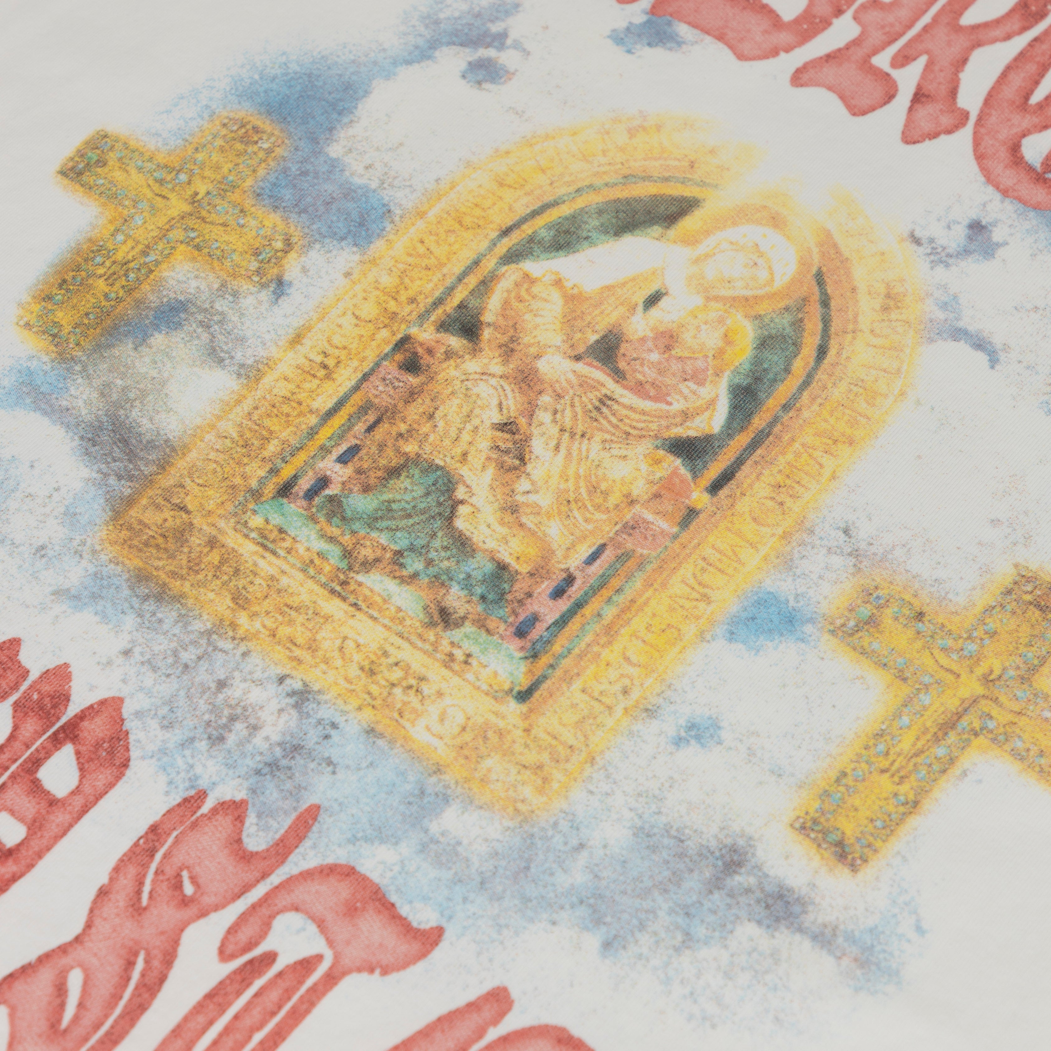 HOLY STATE THE SAVIOR BOXY FIT T-SHIRT - WHITE