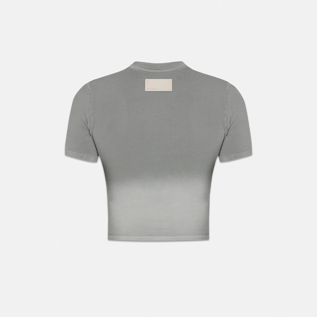HOLY STATE UNDGLD LONG BABY TEE - FADED GRAY