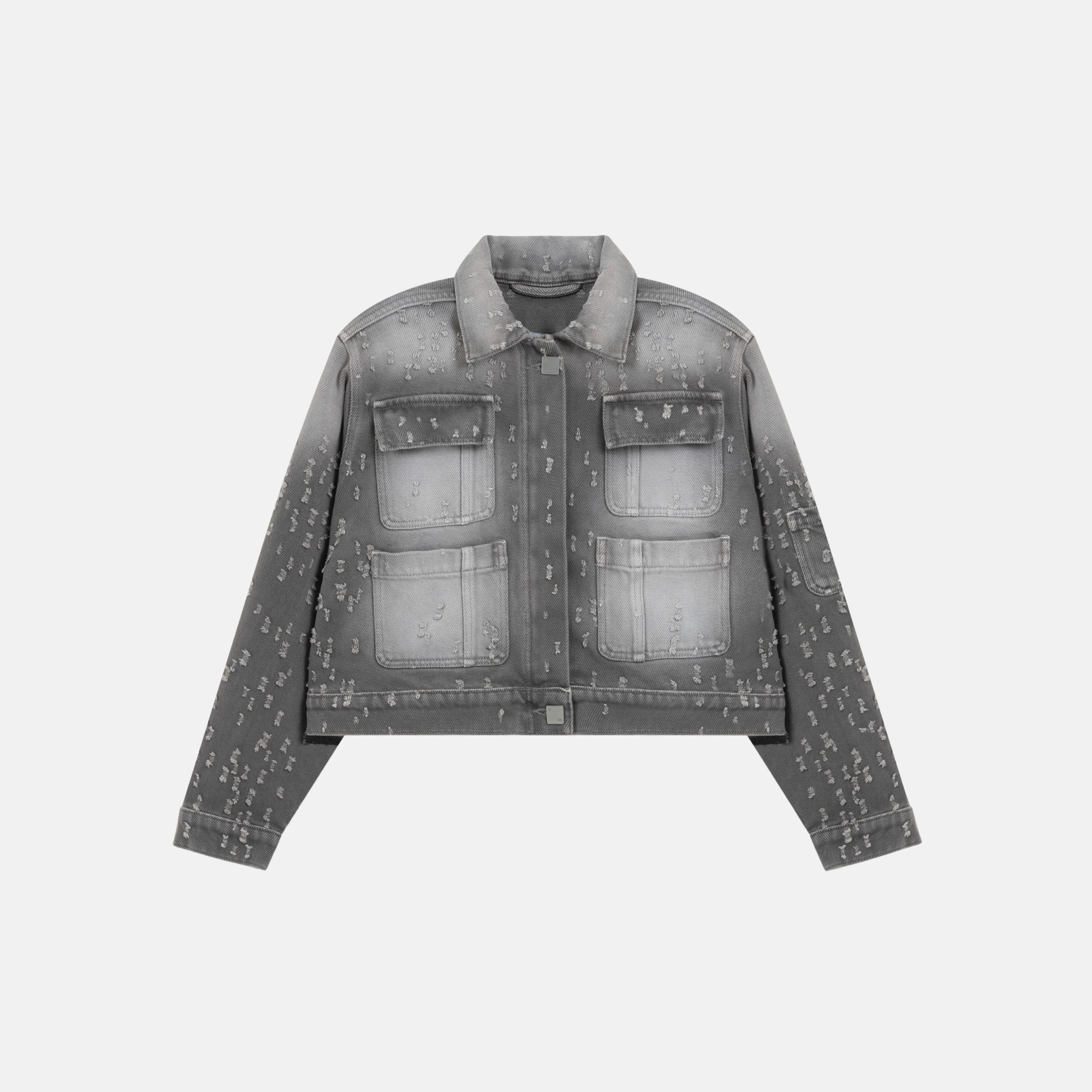 HOLY STATE UNDRGLD RIPPED JACKET - WASHED GRAY