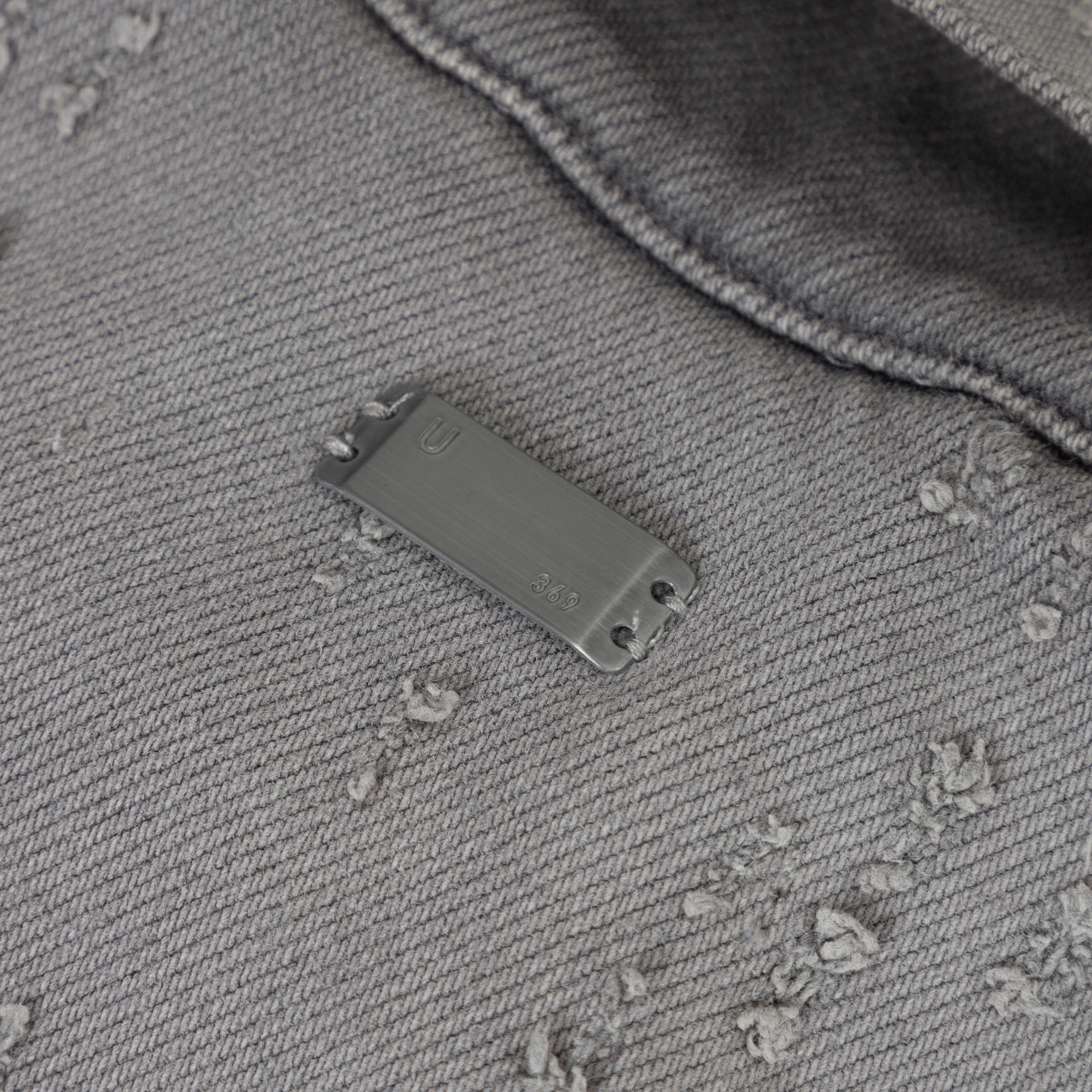 HOLY STATE UNDRGLD RIPPED JACKET - WASHED GRAY