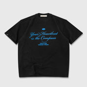 HEARTBEAT OVERSIZED T-SHIRT - BLACK