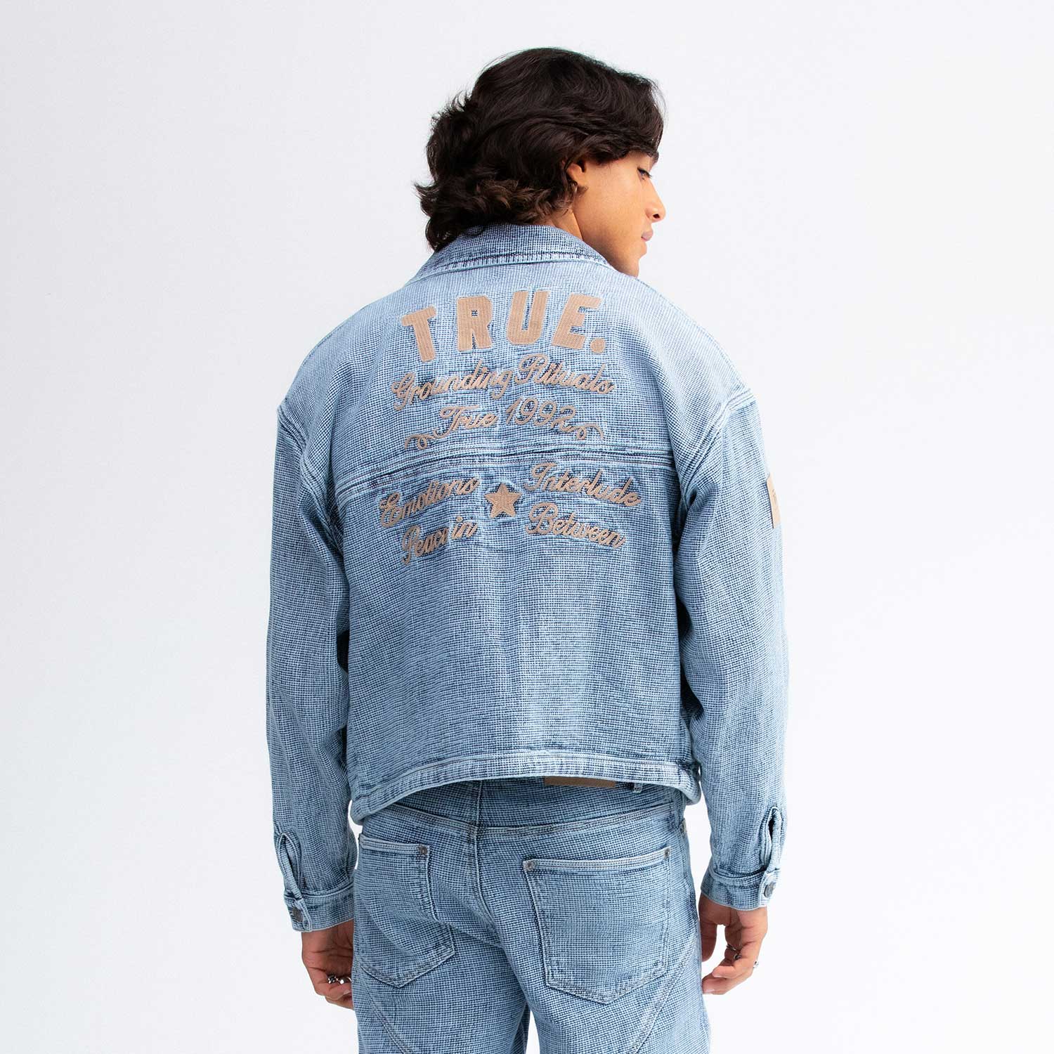INTERLUDE BOXY JACKET BLUE