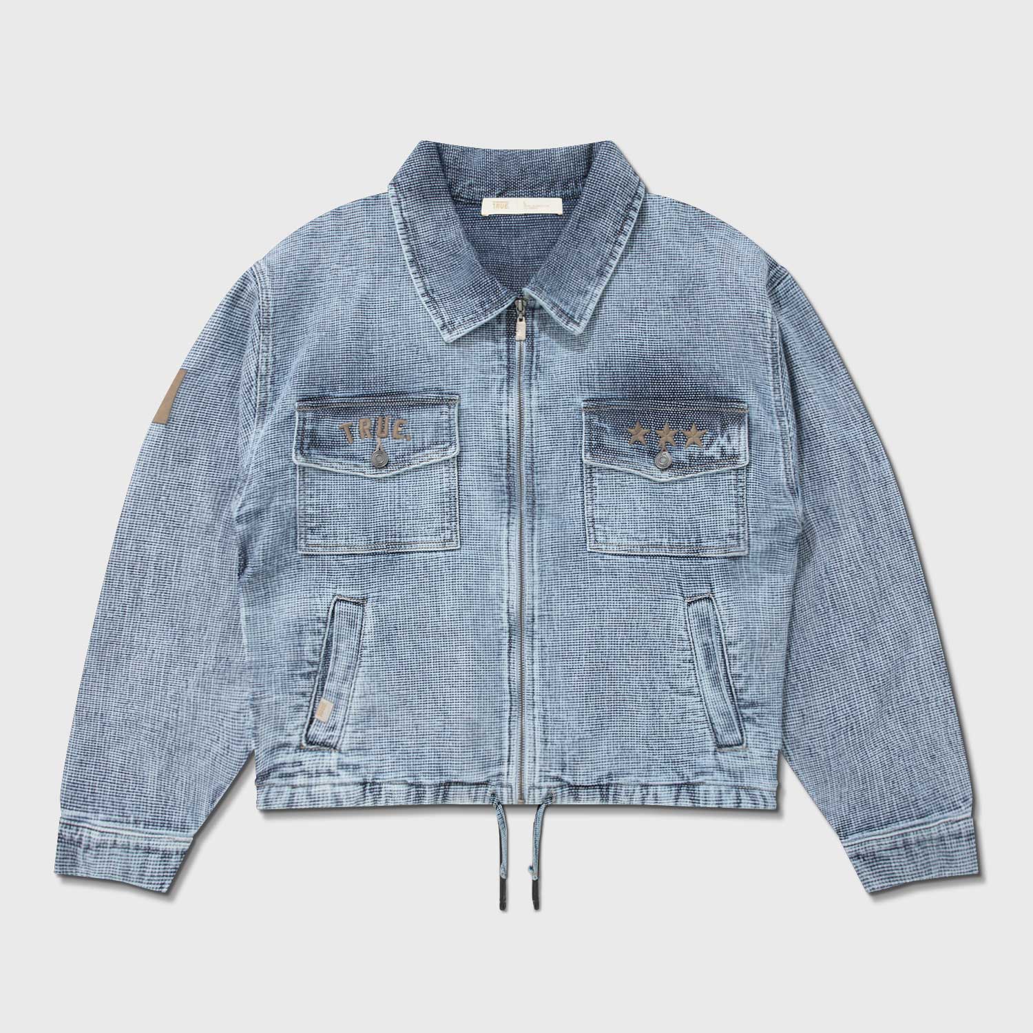 INTERLUDE BOXY JACKET BLUE