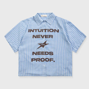 INTUITION BUTTON UP SHIRT - BABY BLUE