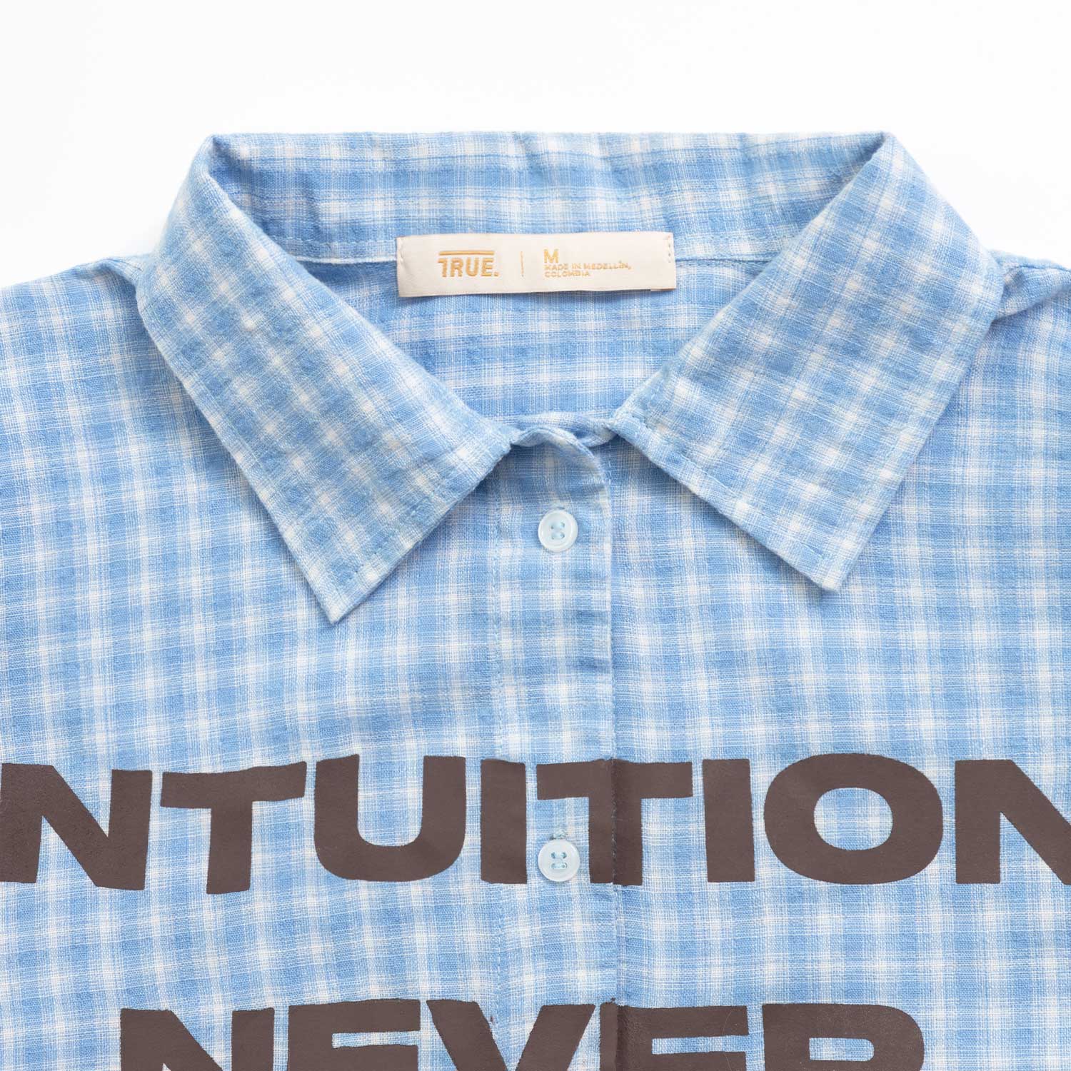 INTUITION BUTTON UP SHIRT - BABY BLUE