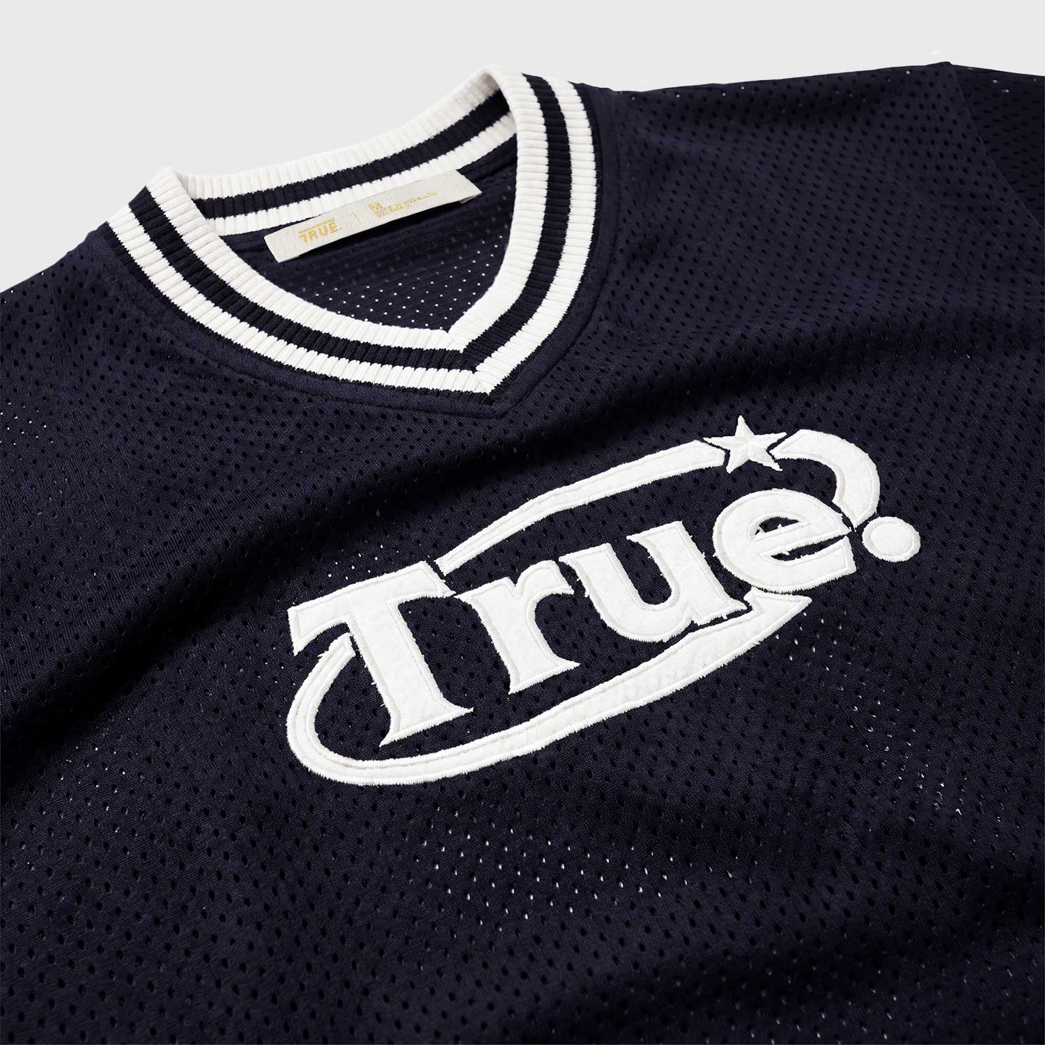 OVERSIZED KNITTED JERSEY - NAVY BLUE
