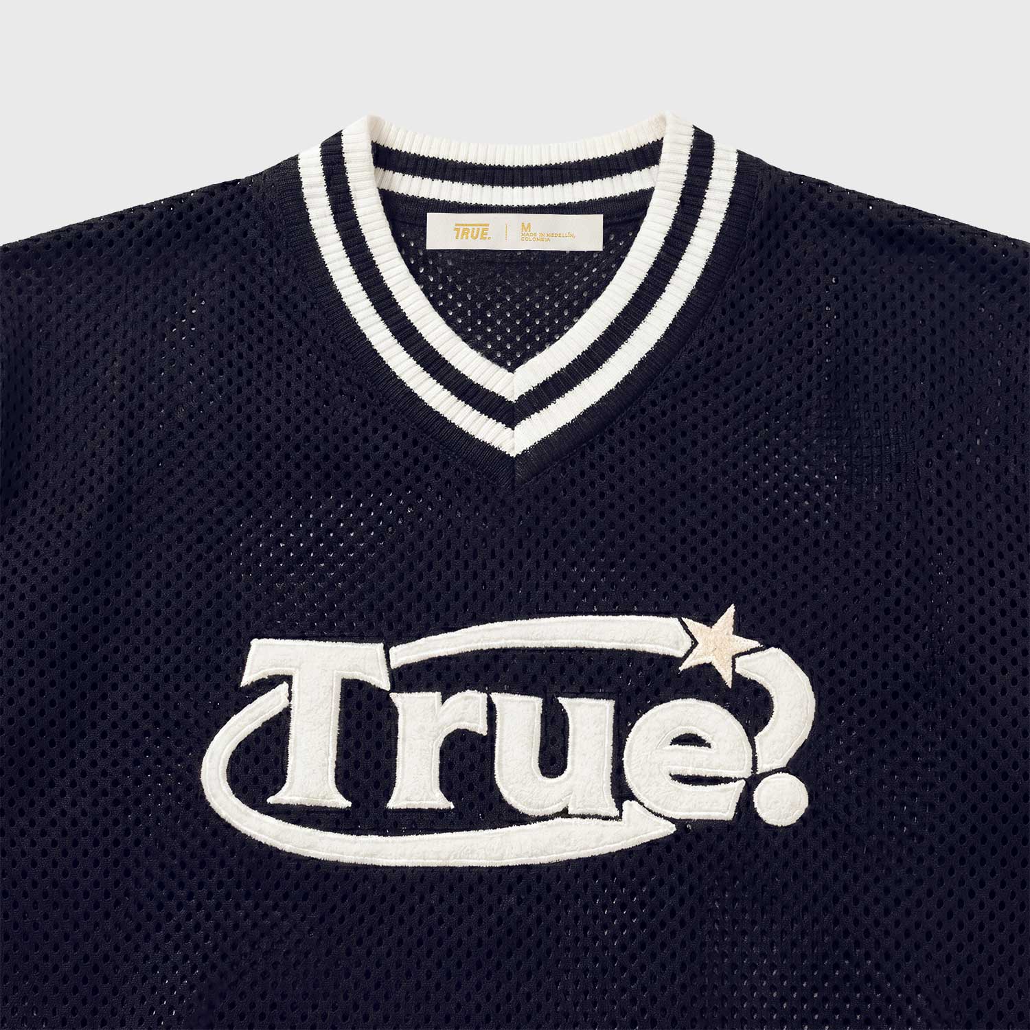 OVERSIZED KNITTED JERSEY - NAVY BLUE