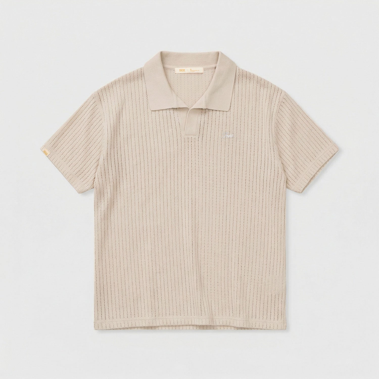 KNIT RESORT POLO - CAMEL