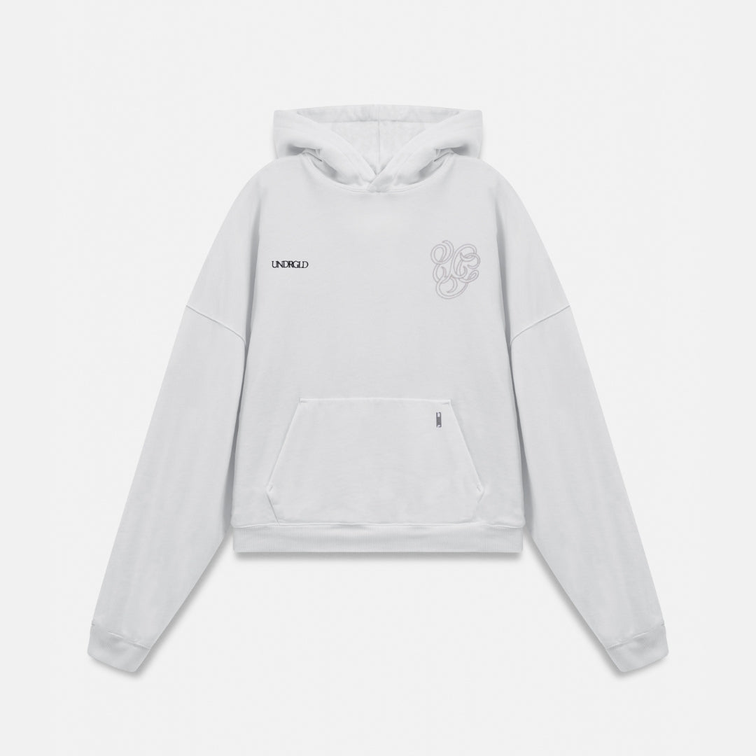 LINE UG ARABESQUES HOODIE - WHITE