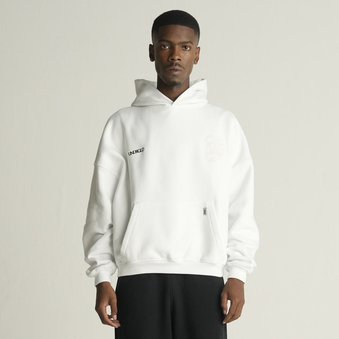 LINE UG ARABESQUES HOODIE - WHITE