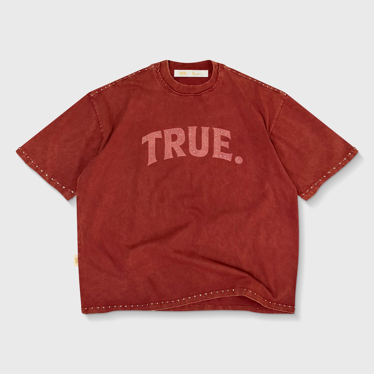 LATINOS VINTAGE BOXY TEE - BURGUNDY