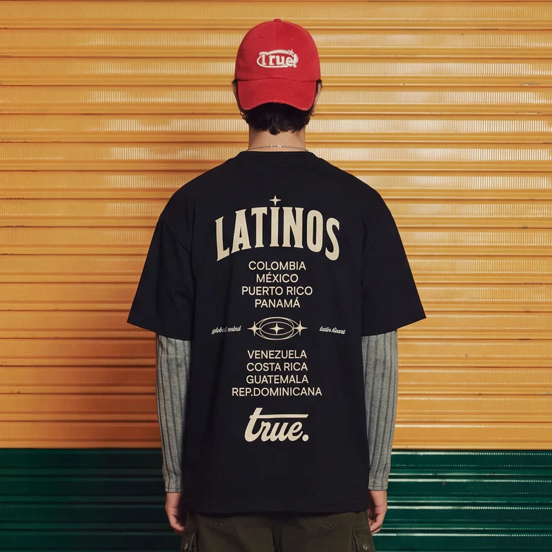 LATINOS OVERSIZED T-SHIRT - BLACK