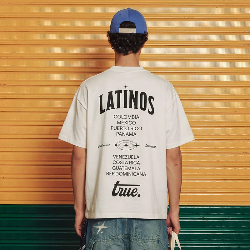 LATINOS OVERSIZED T-SHIRT - CREAM