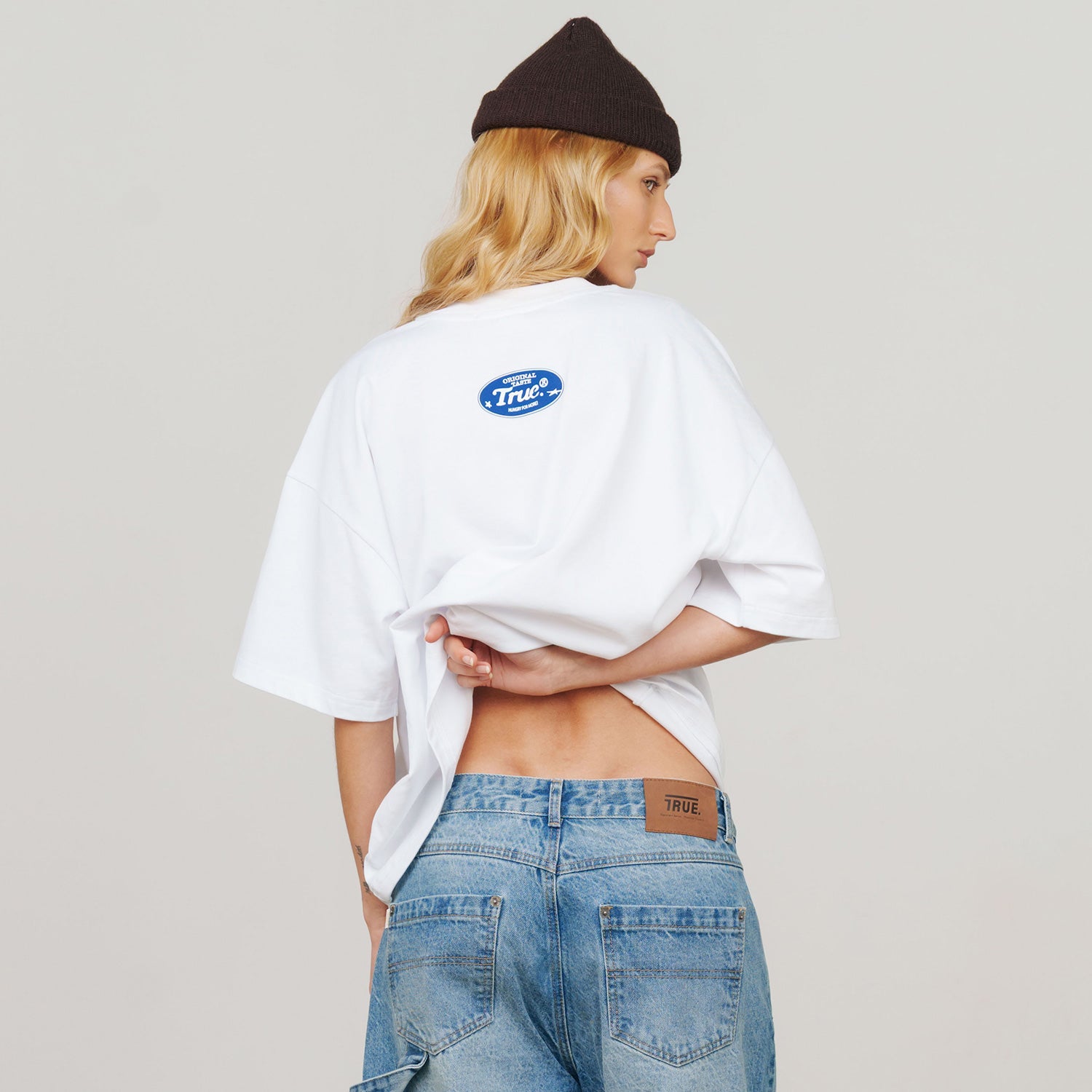 LOLLIPOP BOXY TEE - WHITE