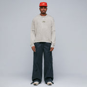 LOOSE FIT CARGO TROUSERS - NAVY BLUE