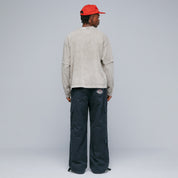 LOOSE FIT CARGO TROUSERS - NAVY BLUE