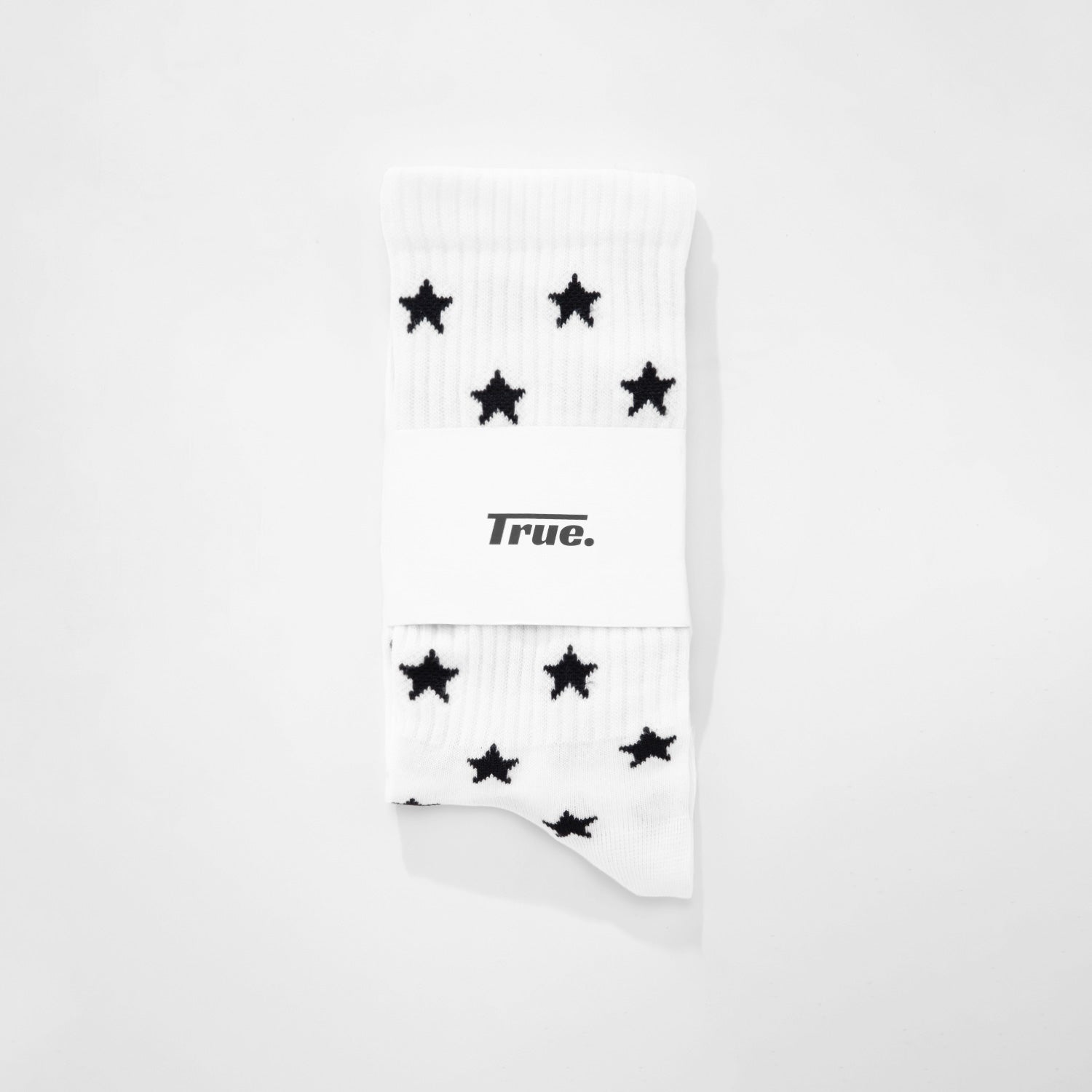 BLACK STAR SOCKS - WHITE