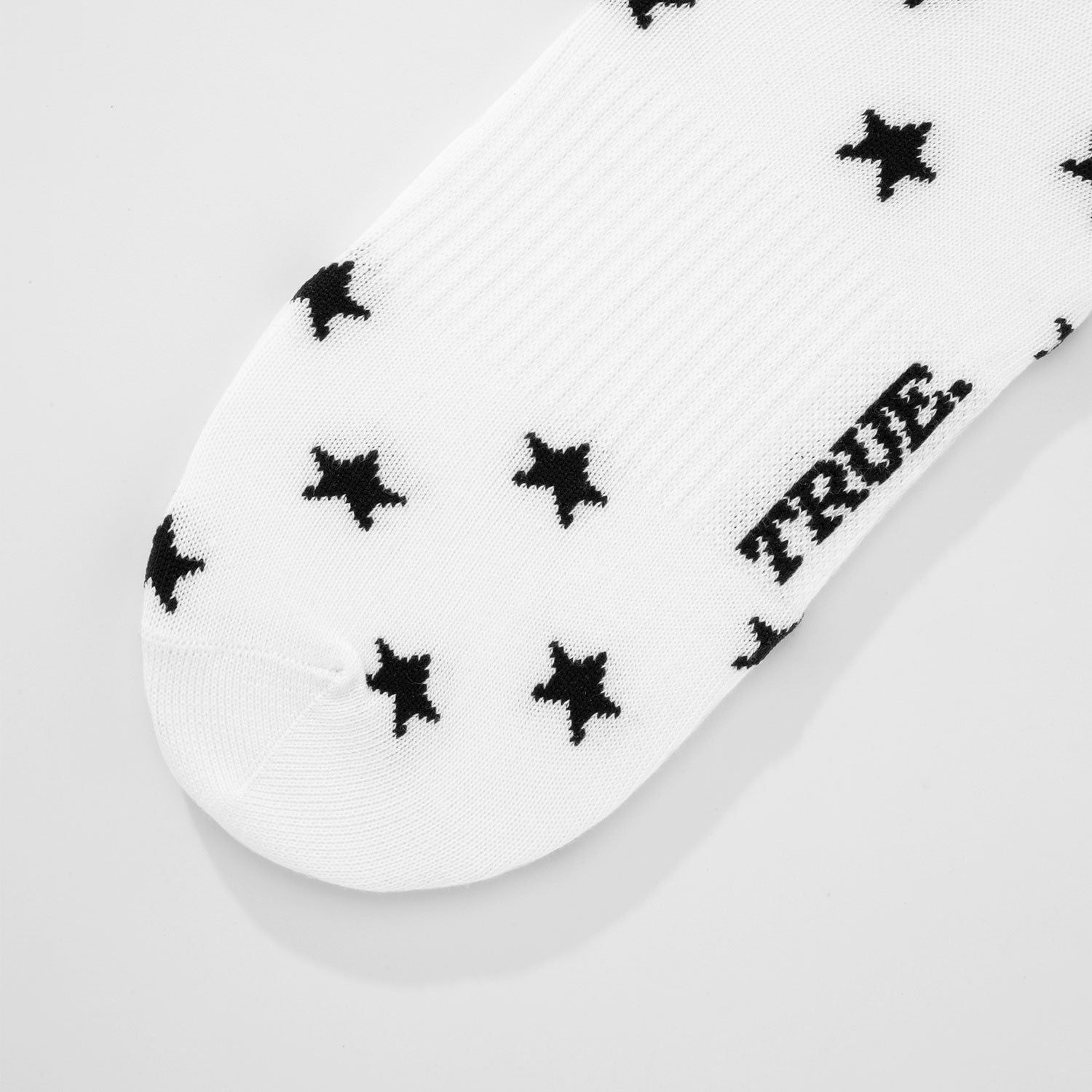 BLACK STAR SOCKS - WHITE