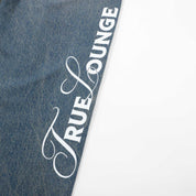 LOUNGE PRINTED DENIM PANTS - BLUE