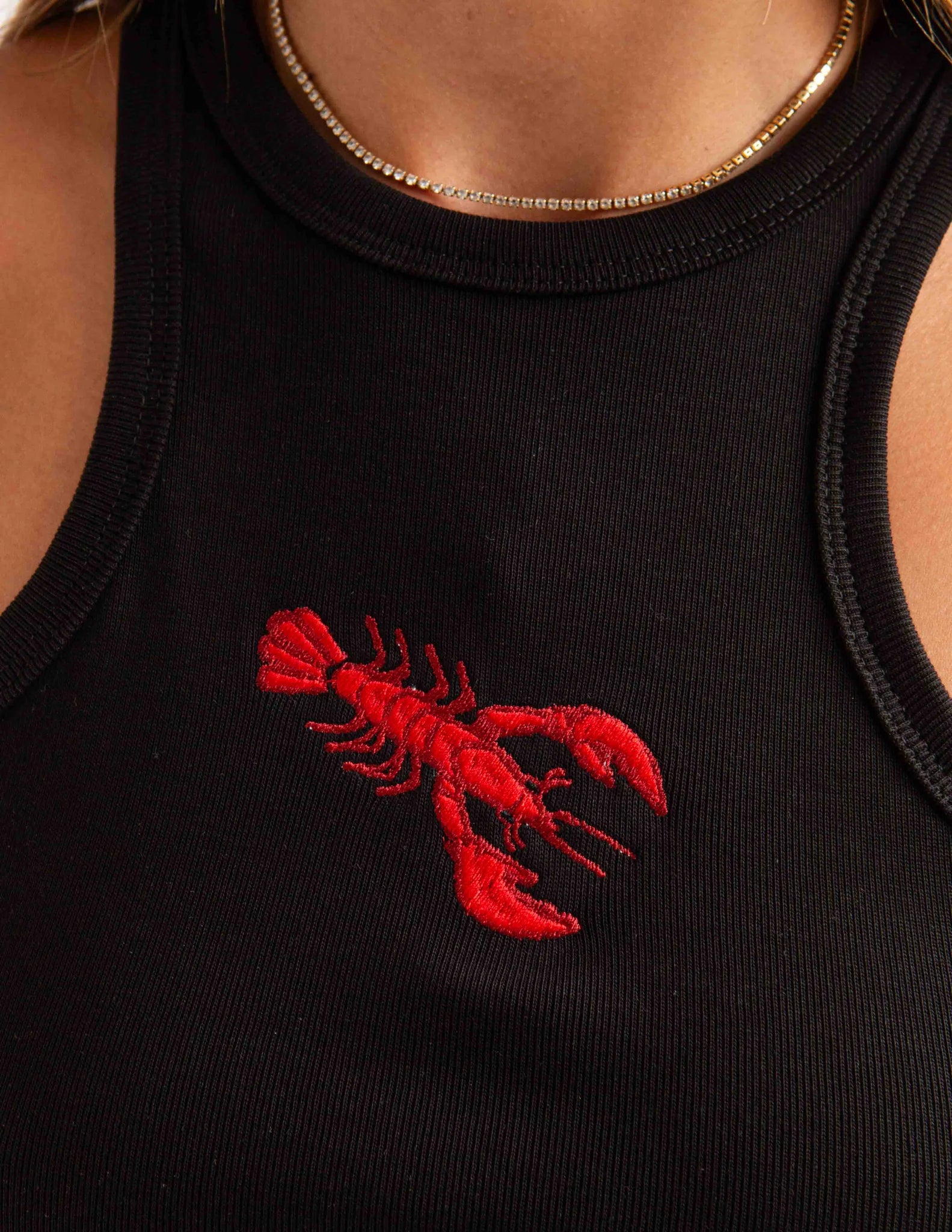 BLACK LOBSTER TANK TOP