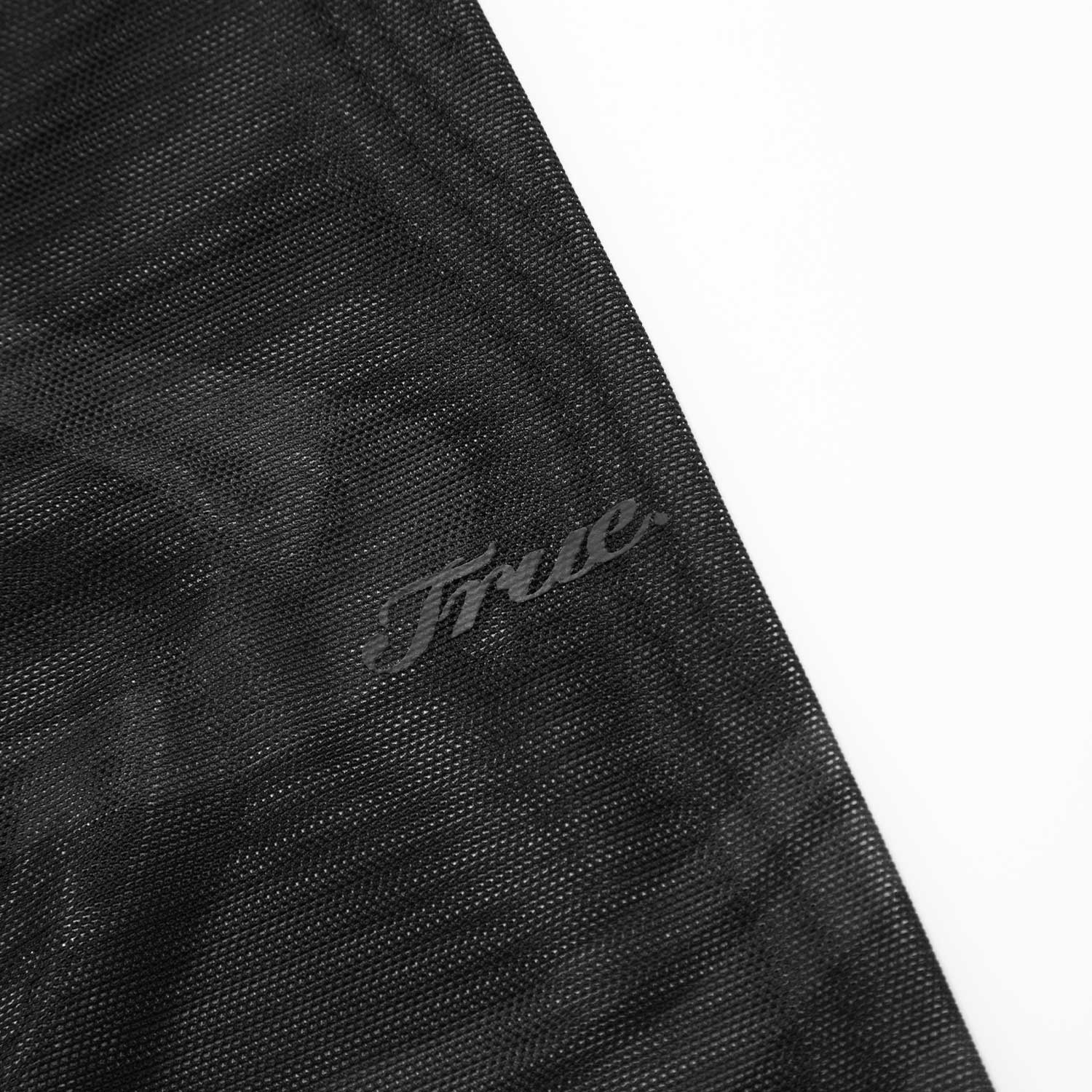 MESH PRINTED BODYSUIT - BLACK