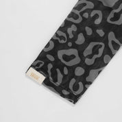 ANIMAL PRINT MESH LS TOP - BLACK