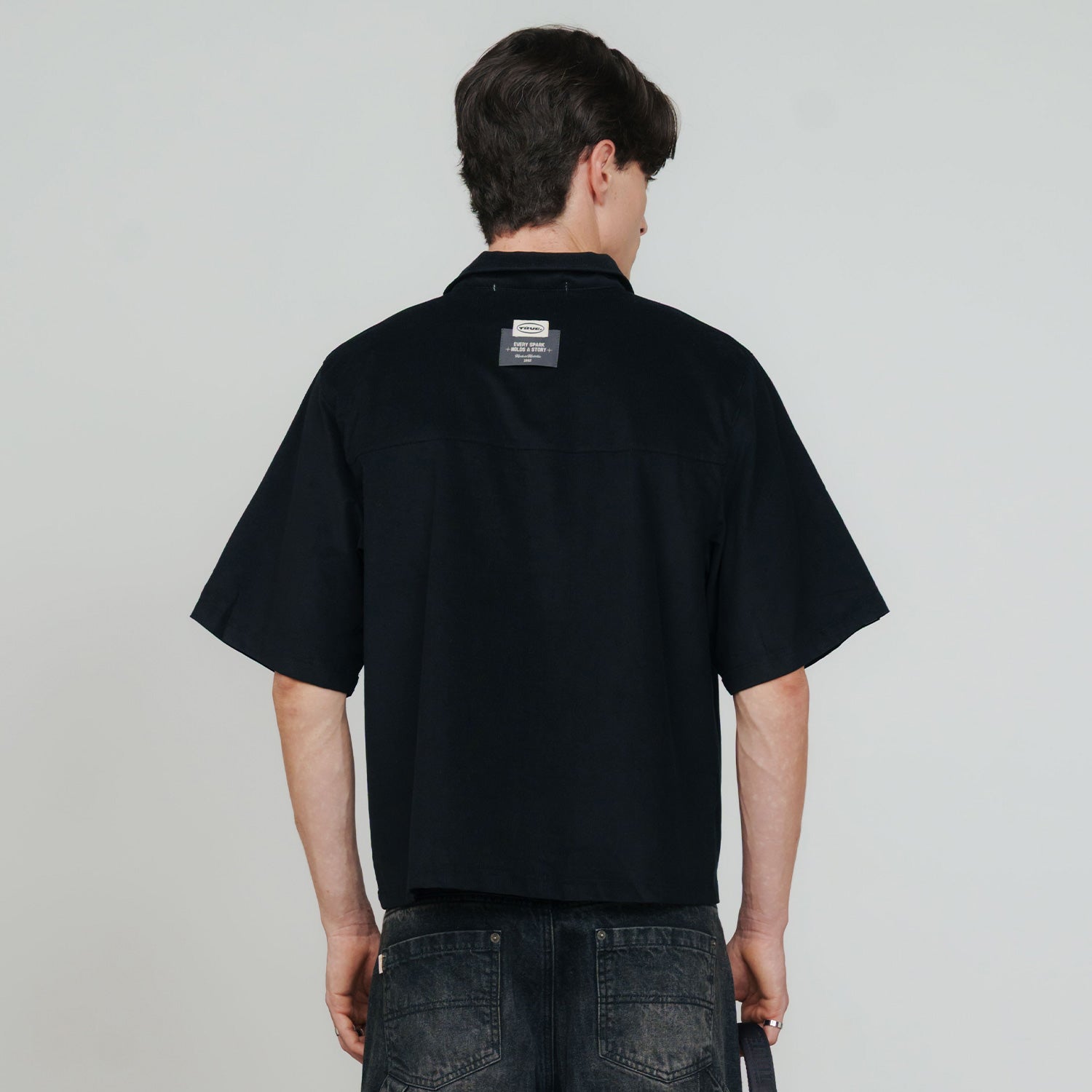 MIDNIGHT CORDUROY SHIRT - BLACK