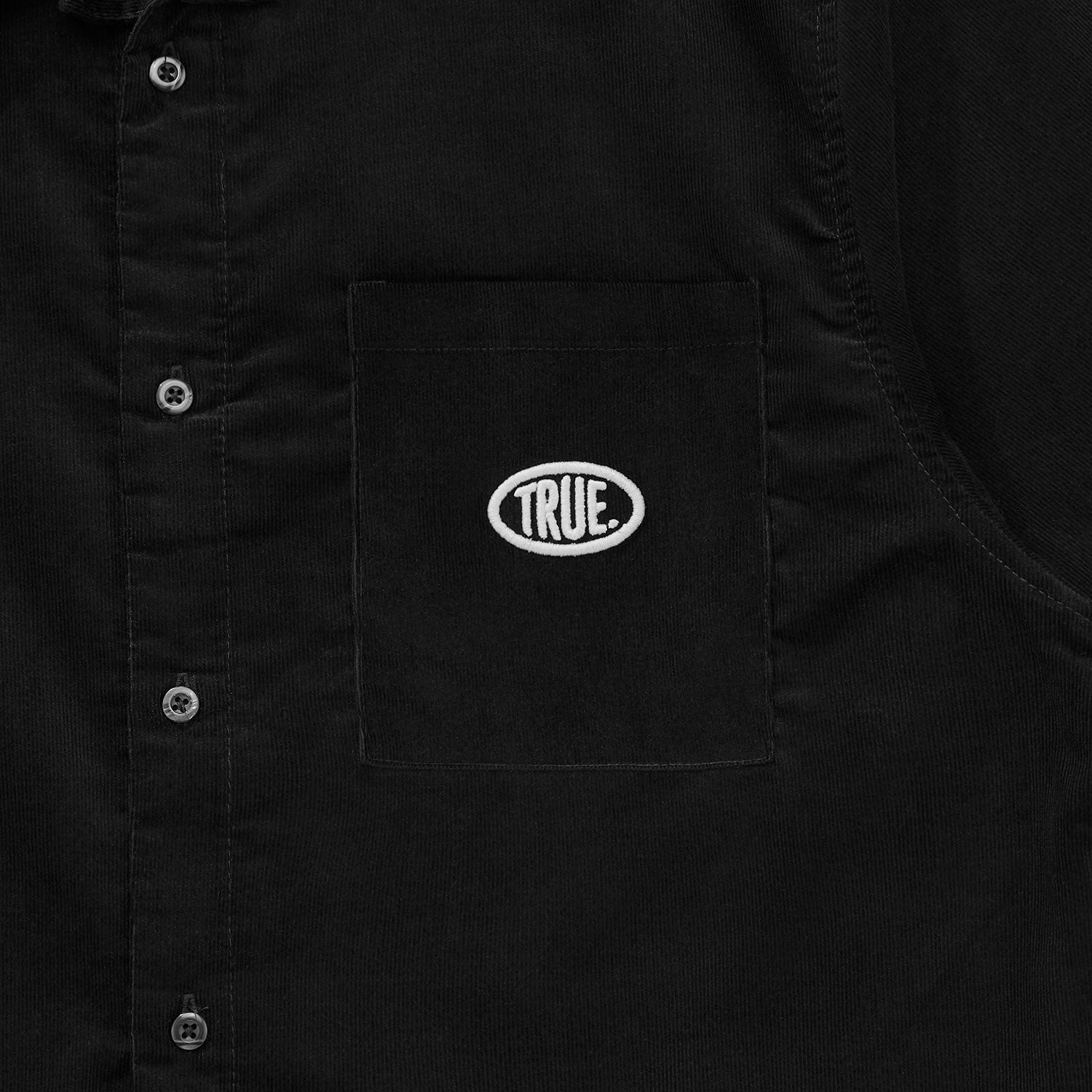MIDNIGHT CORDUROY SHIRT - BLACK