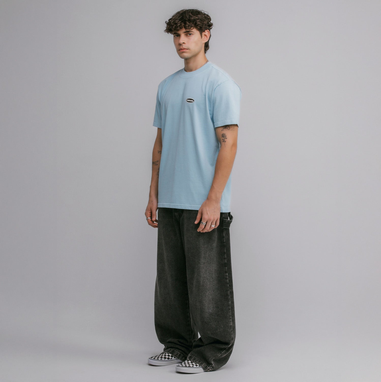 MOONLIGHT REGULAR T-SHIRT - PASTEL BLUE