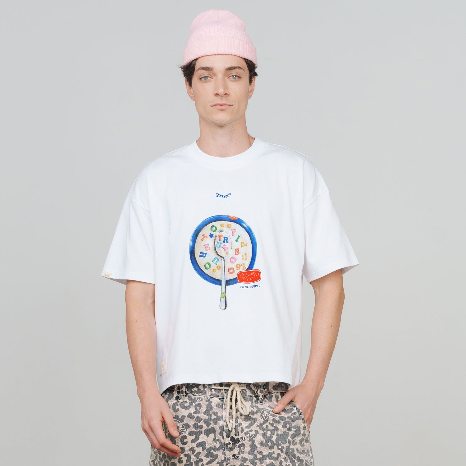MY CEREAL BOXY TEE - WHITE