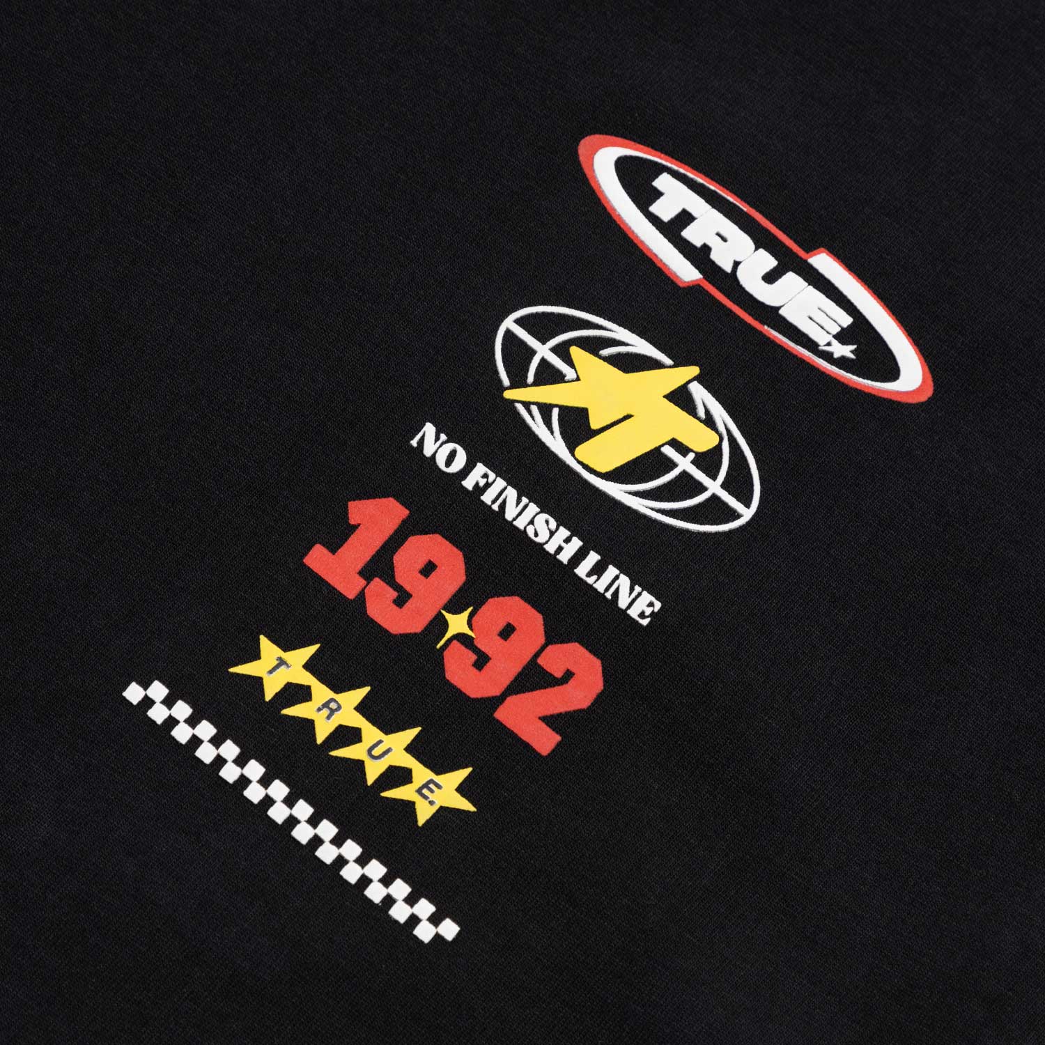 NO FINISH LINE OVERSIZED T-SHIRT - BLACK