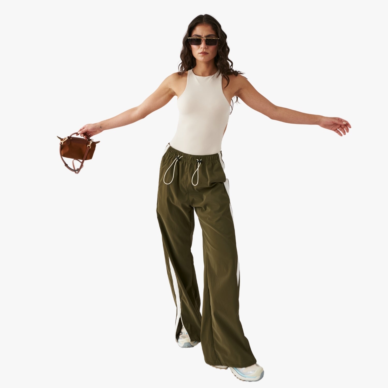 OLIVE TRACK PANT