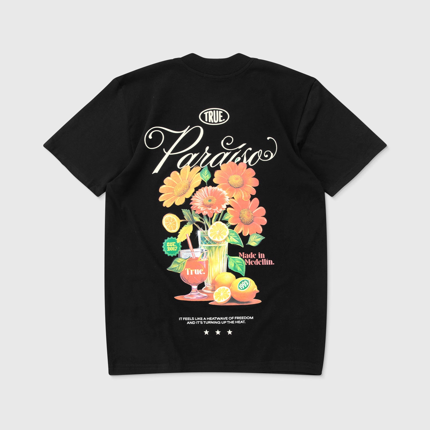 PARAÍSO REGULAR T-SHIRT - BLACK