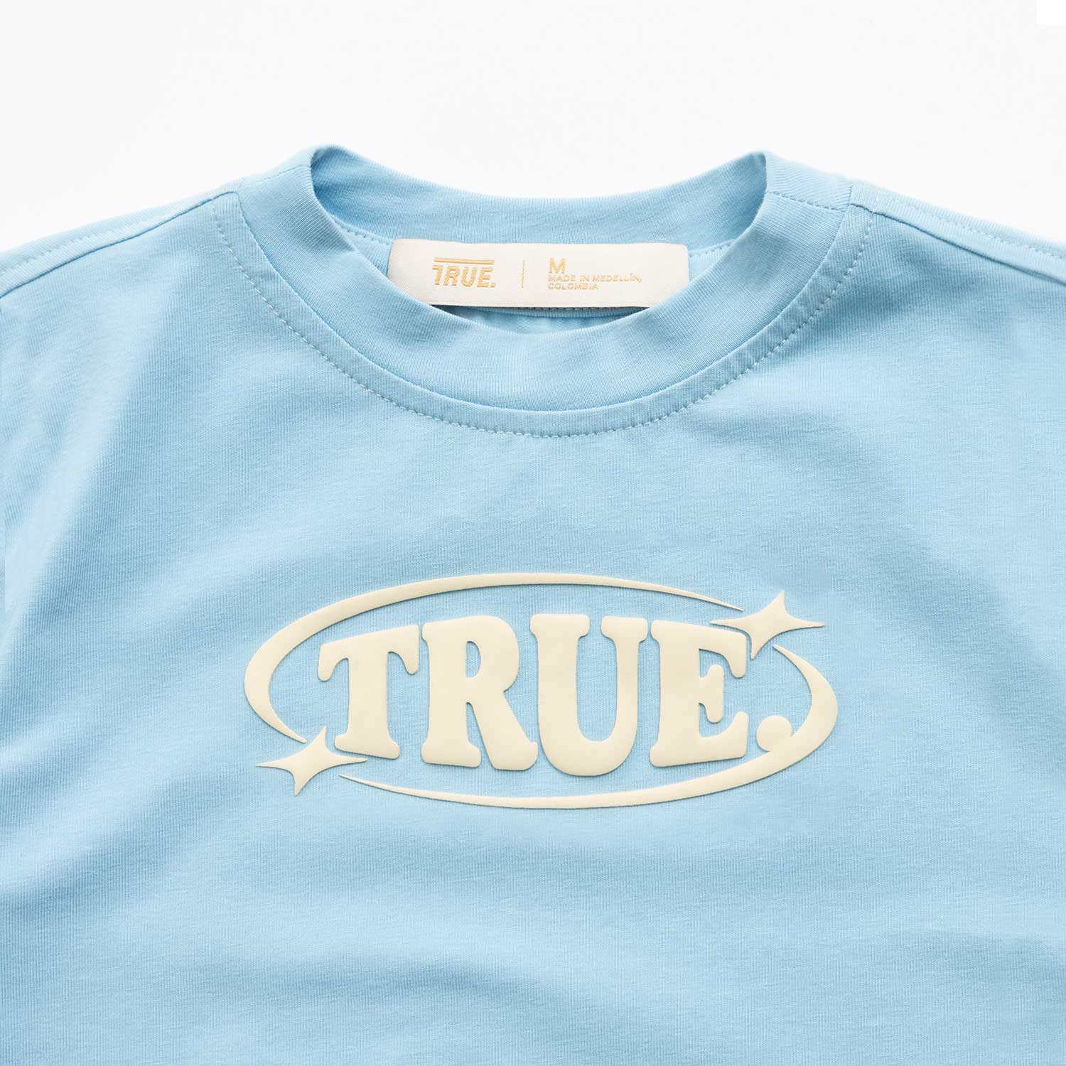 PASTEL FITTED TEE - BABY BLUE
