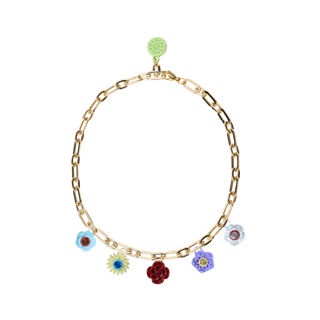 COLLAR BOUQUET CON CADENA