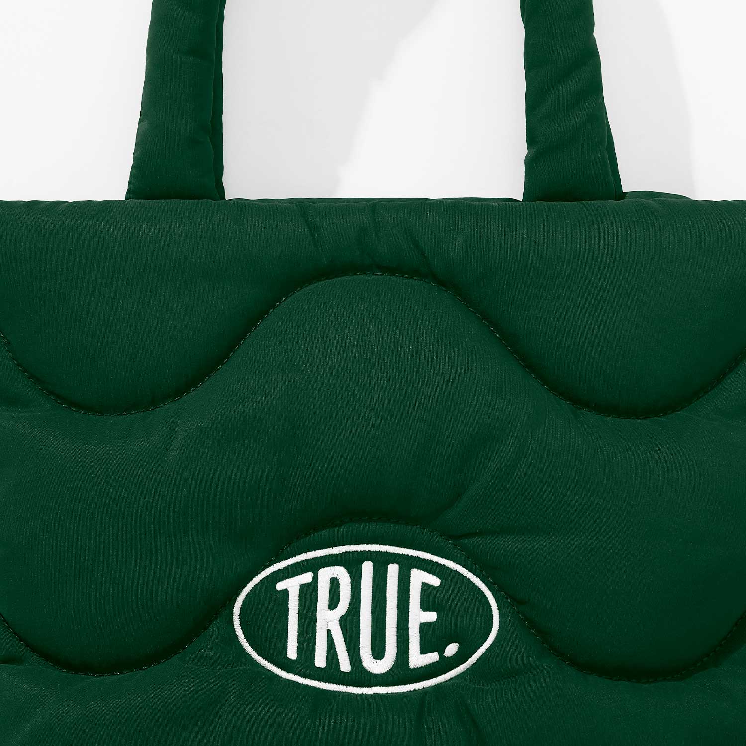 PUFFER SHOPPER BAG - PINE GREEN