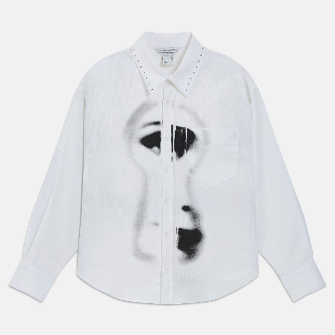 REVELATION STELLAR BOXY FIT LS SHIRT- BONE