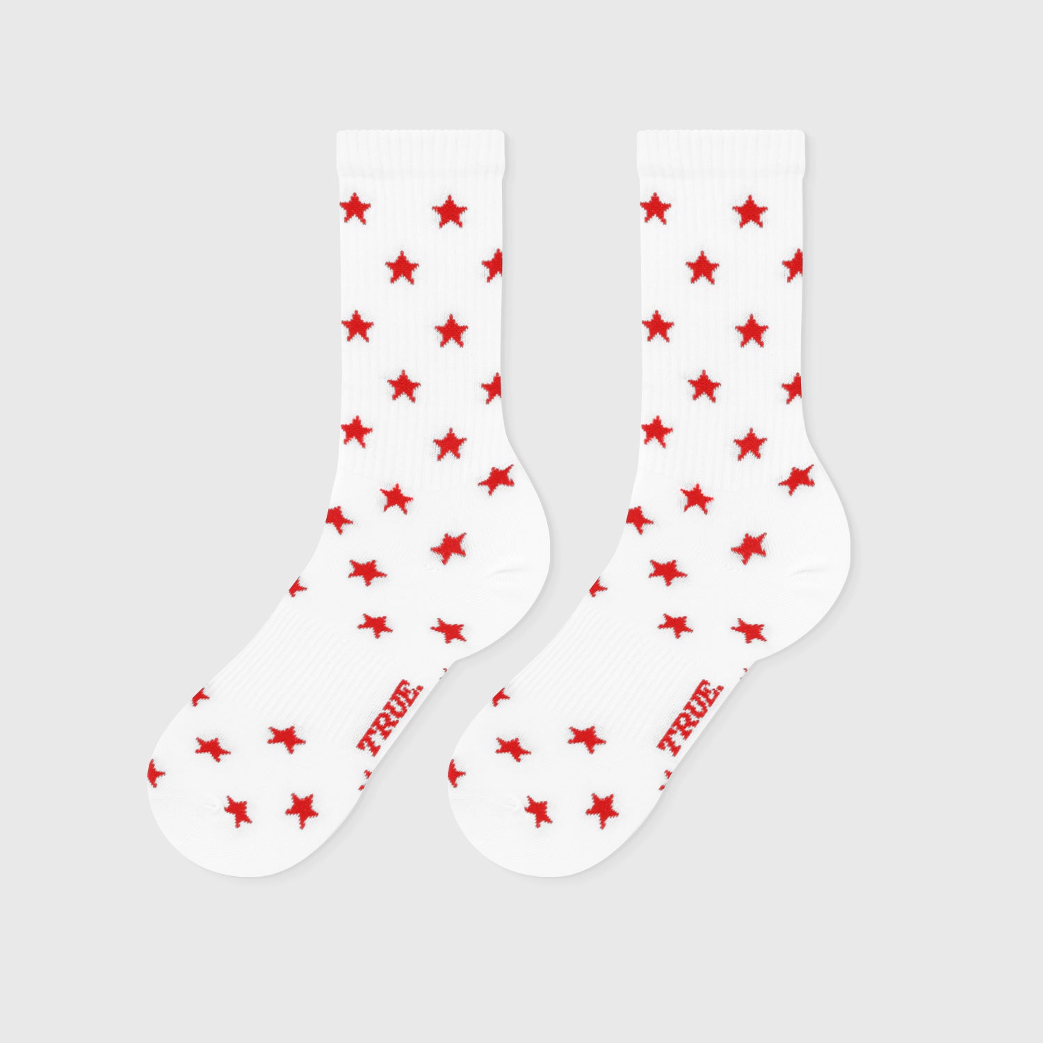 RED STAR SOCKS - WHITE