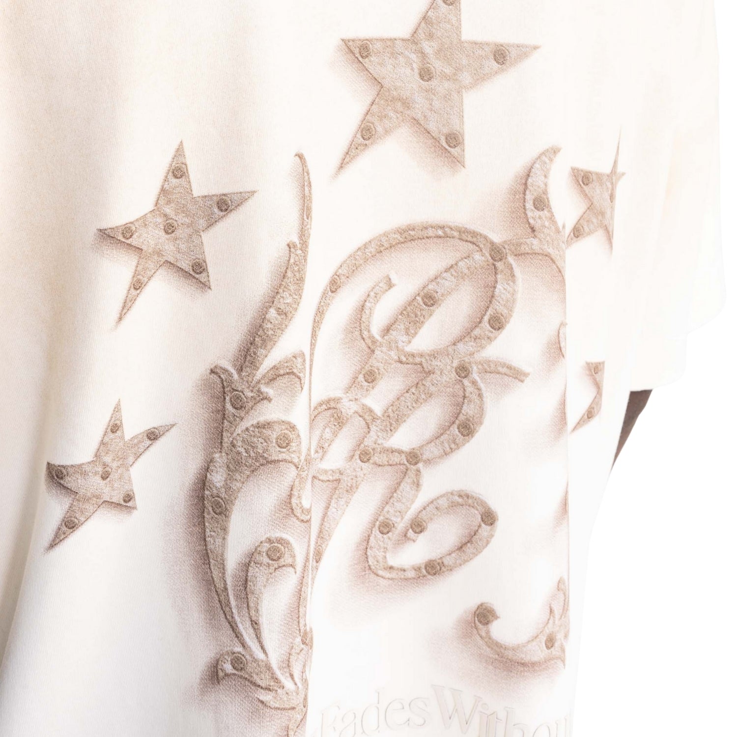 RUSTIC CREAM MONOGRAM T-SHIRT