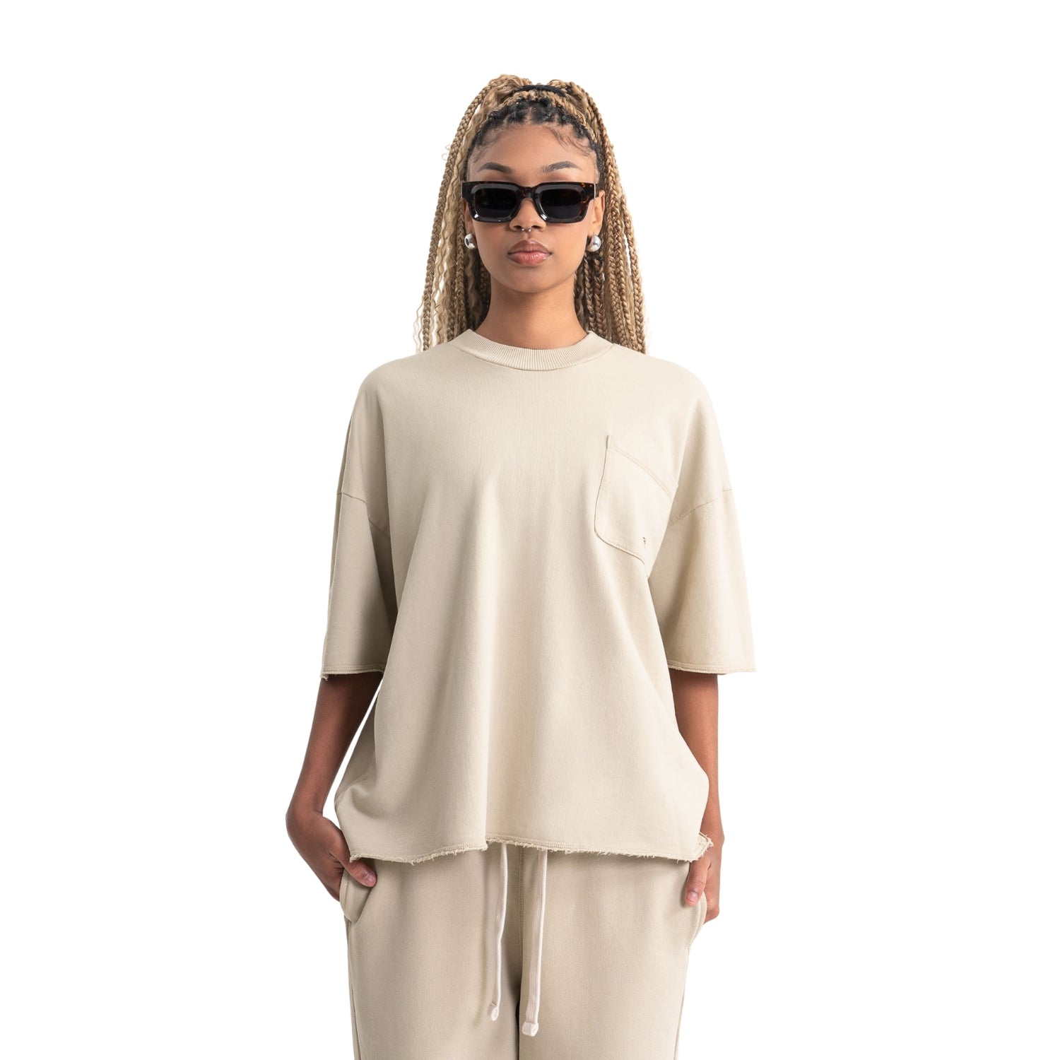 RUSTIC TAUPE POCKET T-SHIRT