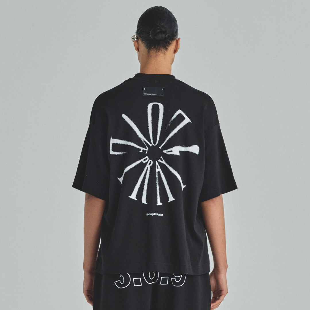 SPRING PRAY 4 LOVE BOXY FIT TSHIRT - BLACK
