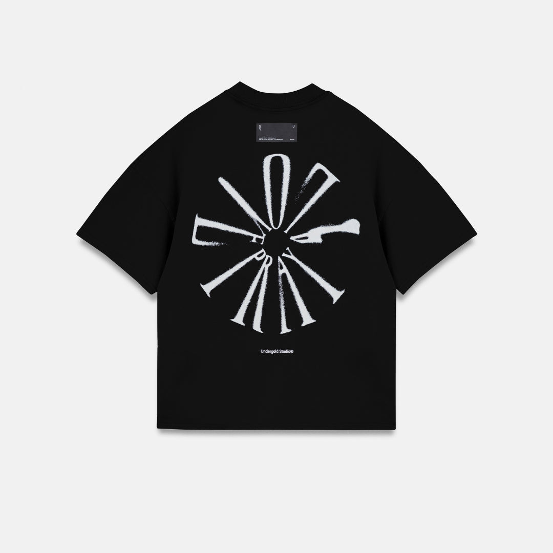 SPRING PRAY 4 LOVE BOXY FIT TSHIRT - BLACK