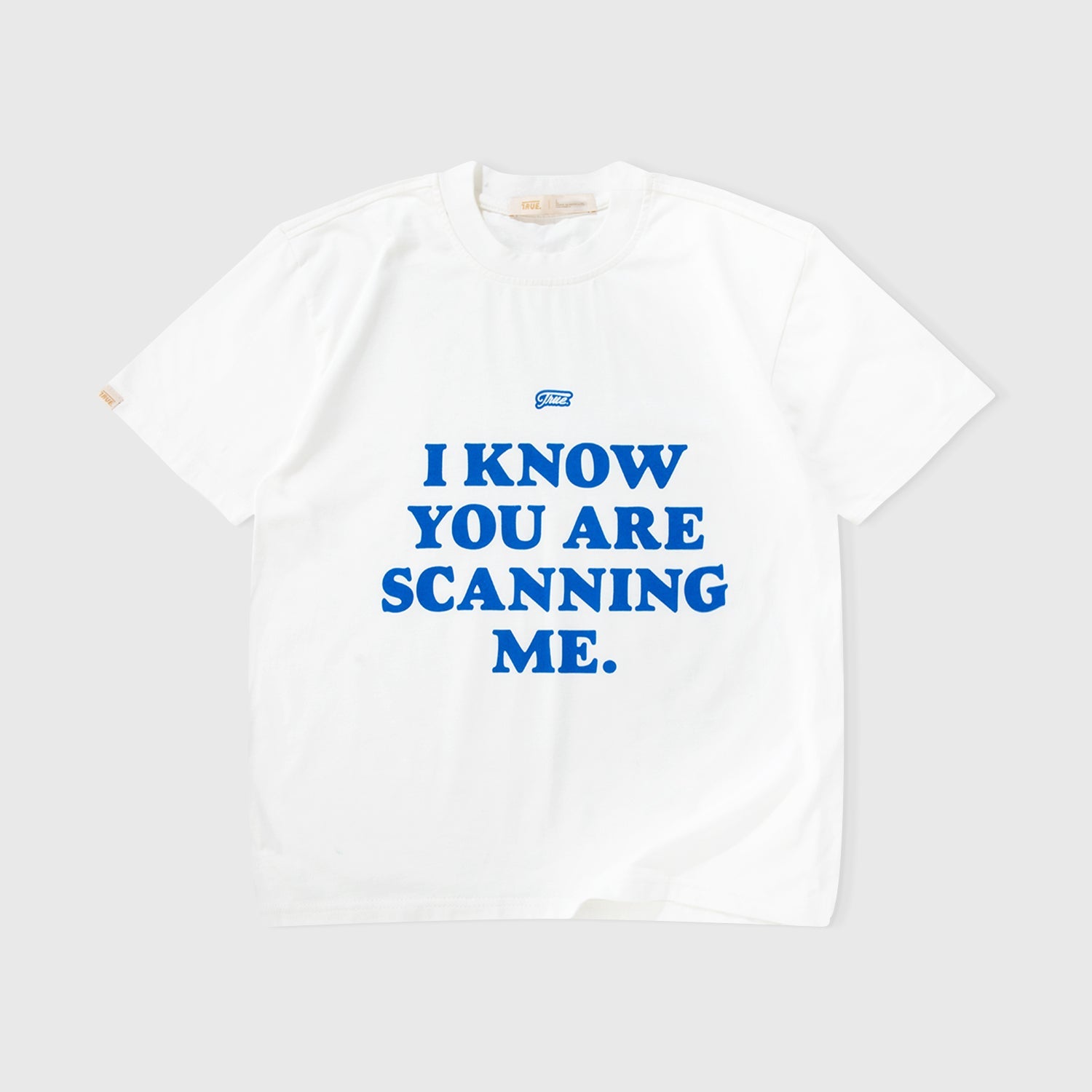SCANNING CROPPED TEE - CREAM