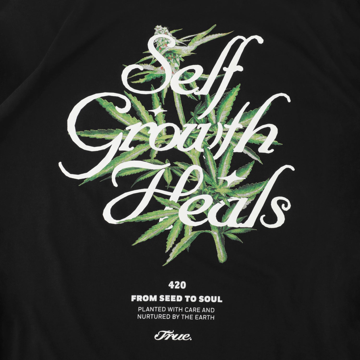 SELF GROWTH OVERSIZED T-SHIRT - BLACK
