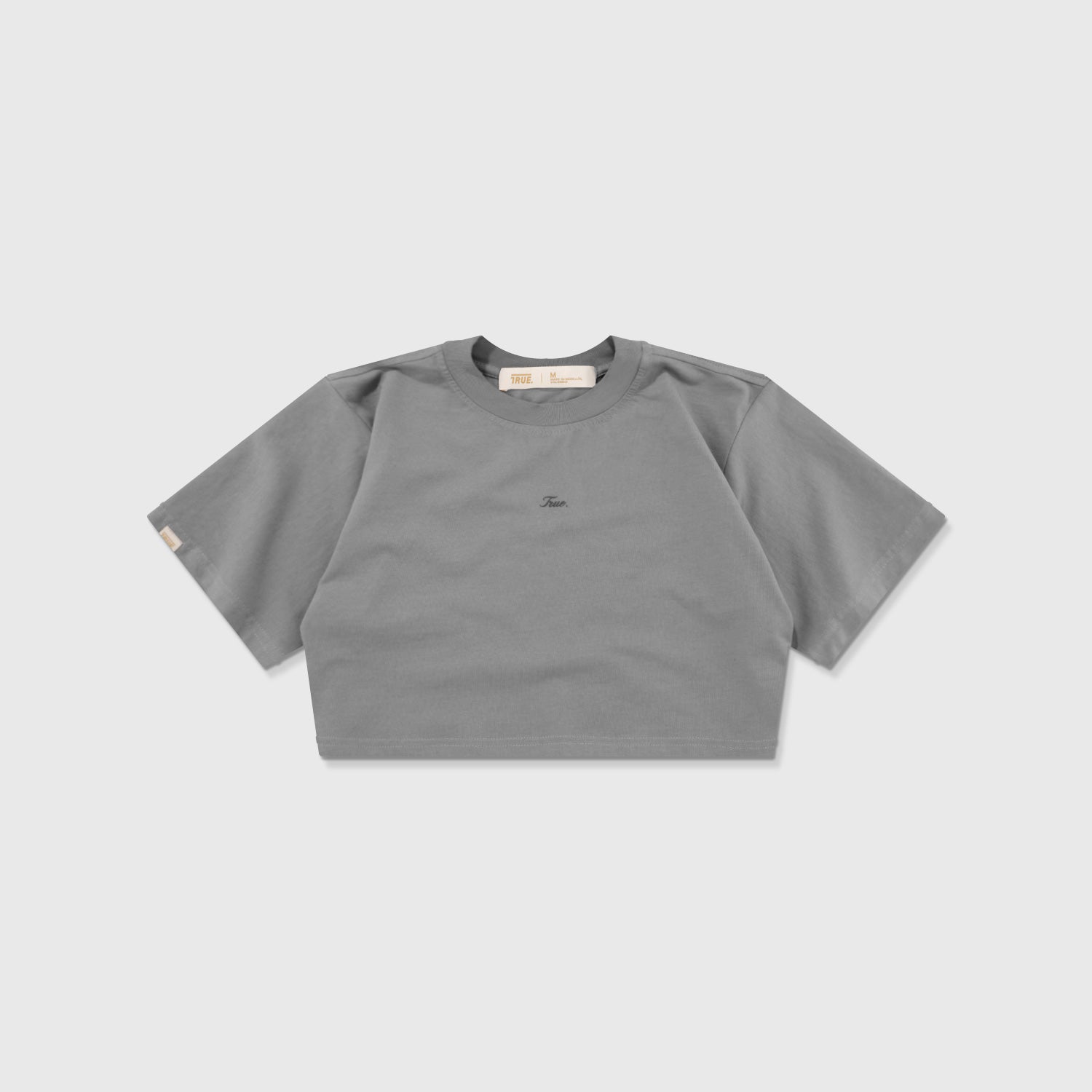 SIGNATURE CROP TOP - GRAY