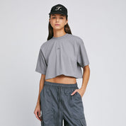 SIGNATURE CROP TOP - GRAY