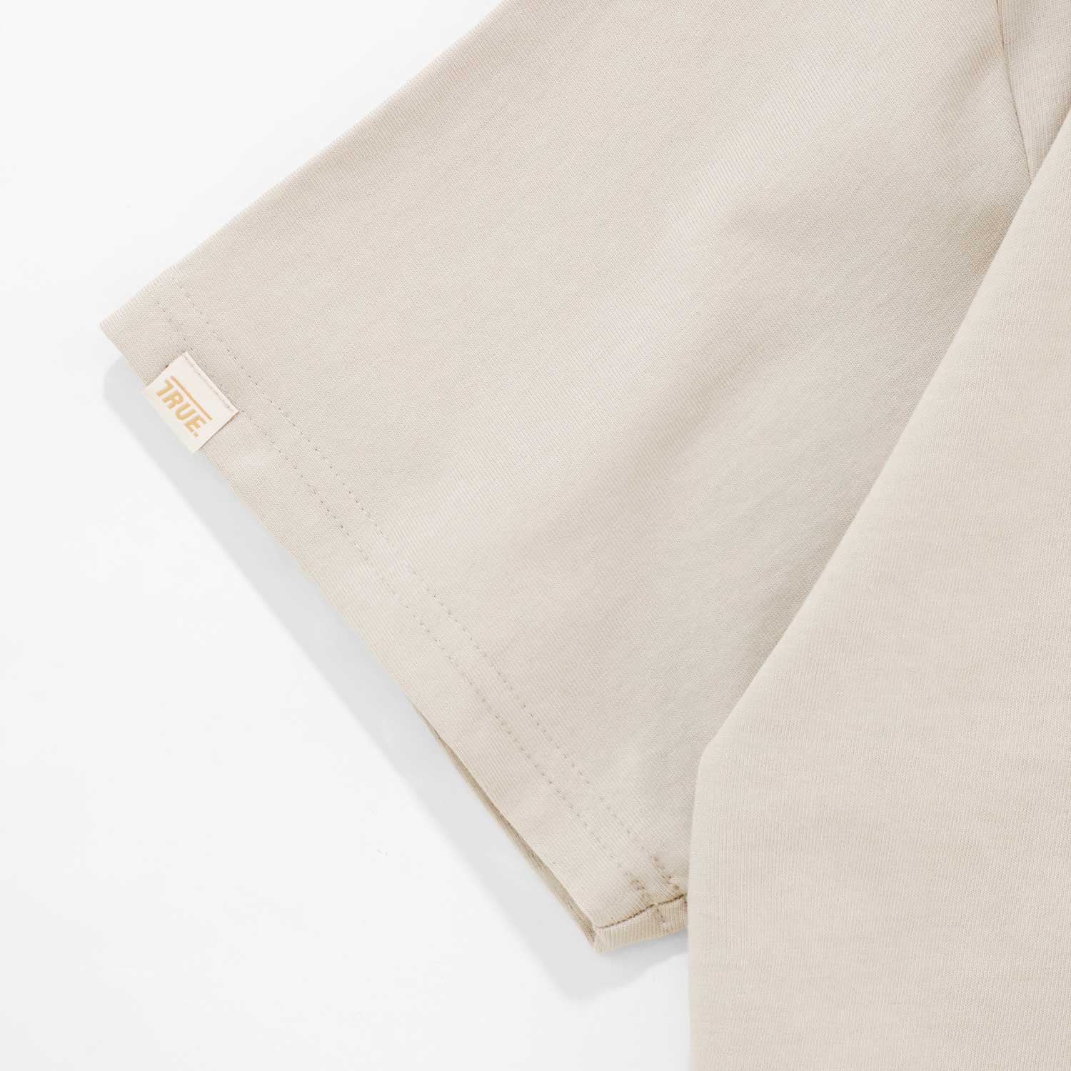 SIGNATURE CROP TOP - LIGHT SAND