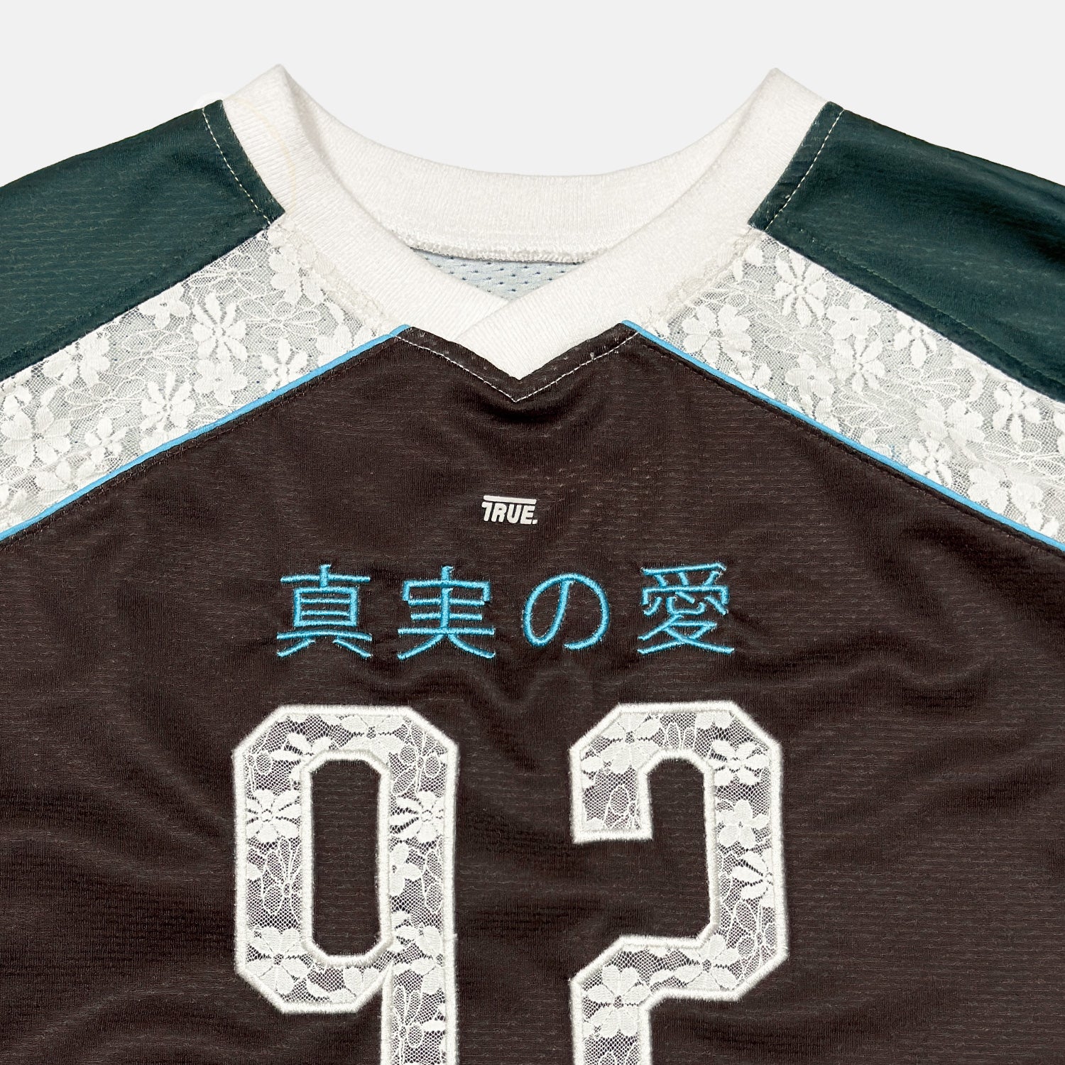 CROPPED FOOTBALL JERSEY - BROWN
