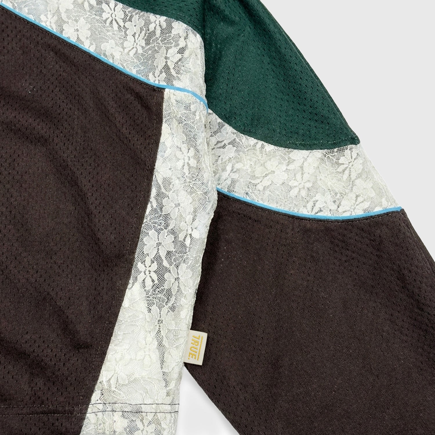 CROPPED FOOTBALL JERSEY - BROWN